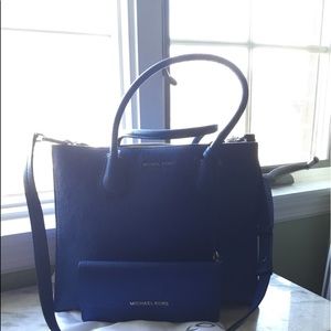 Royal blue Michael Kors satchel